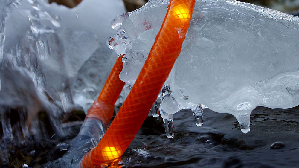 Collier lumineux LED LEUCHTIE en test d'endurance hivernale